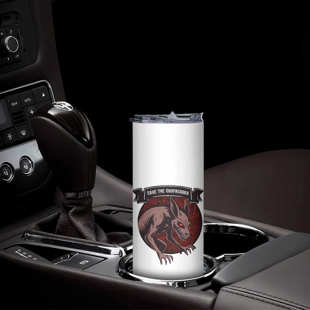 Chupacabra Skinny Tumbler Gothic Horror Save The Cryptid Gift TS12 Print Your Wear