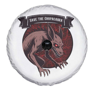 Chupacabra Spare Tire Cover Gothic Horror Save The Cryptid Gift TS12 Print Your Wear
