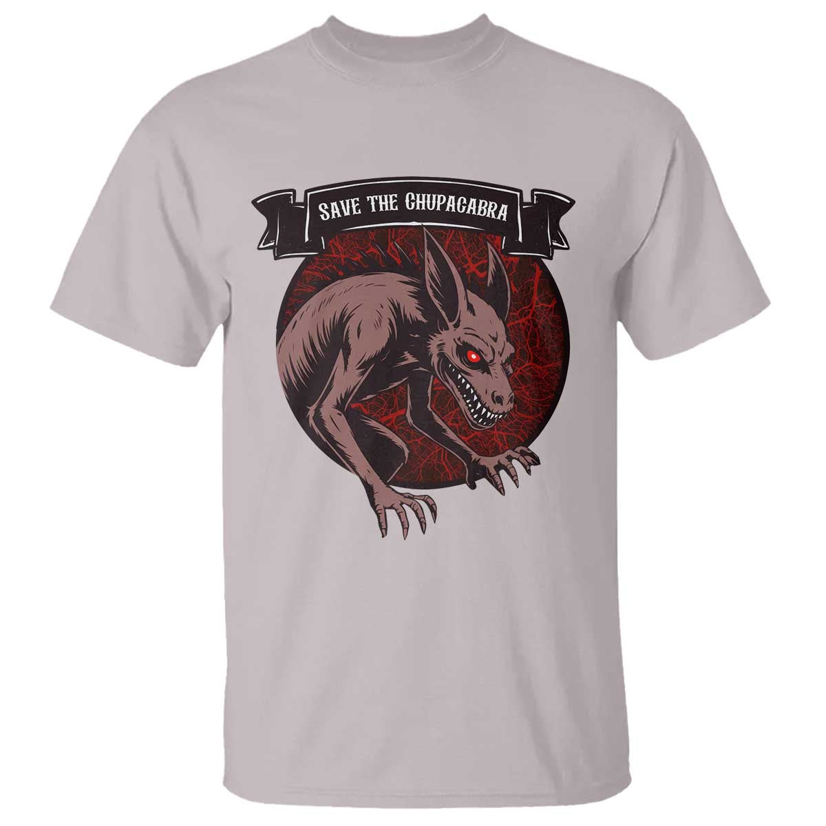 Chupacabra T Shirt Gothic Horror Save The Cryptid Gift TS12 Ice Gray Print Your Wear