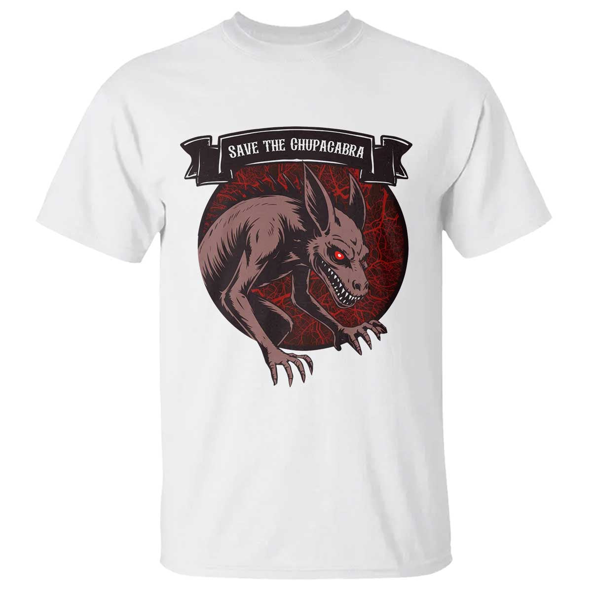Chupacabra T Shirt Gothic Horror Save The Cryptid Gift TS12 White Print Your Wear