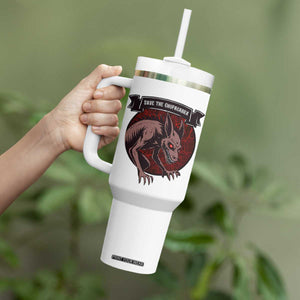 Chupacabra Tumbler With Handle Gothic Horror Save The Cryptid Gift TS12 Print Your Wear