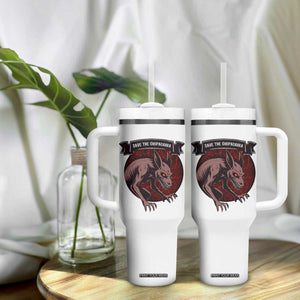 Chupacabra Tumbler With Handle Gothic Horror Save The Cryptid Gift TS12 Print Your Wear