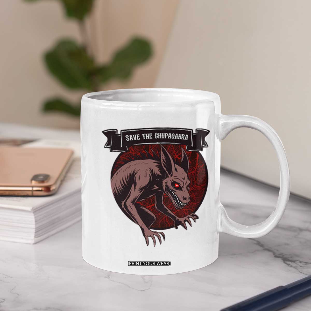 Chupacabra Coffee Mug Gothic Horror Save The Cryptid Gift TS12 Print Your Wear
