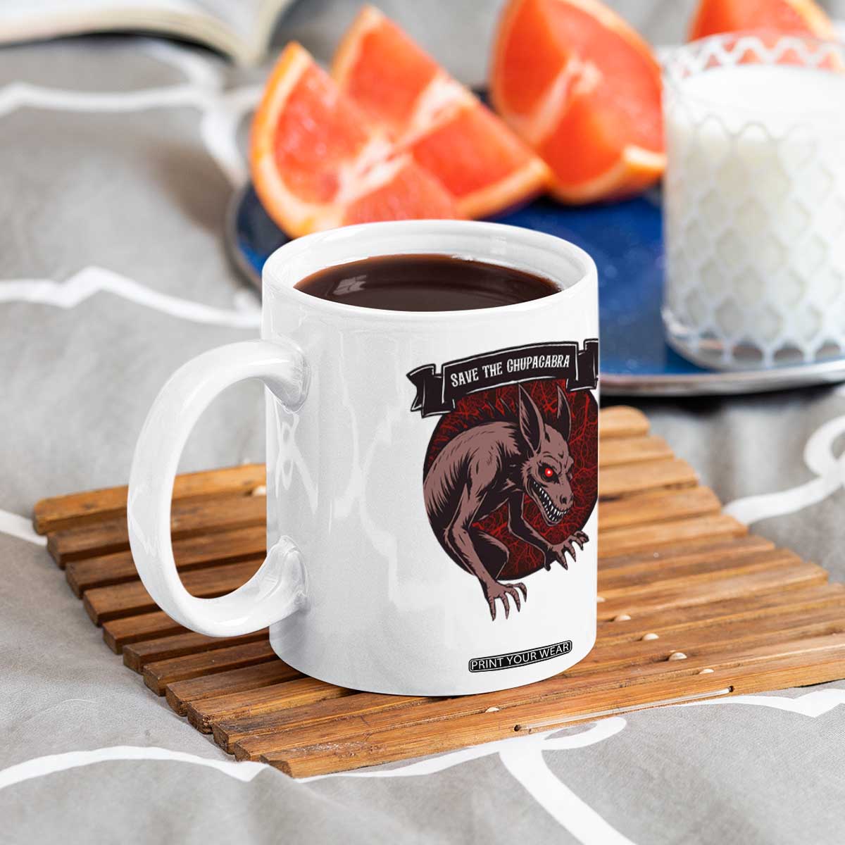 Chupacabra Coffee Mug Gothic Horror Save The Cryptid Gift TS12 Print Your Wear