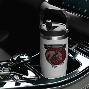 Chupacabra Flip Straw Tumbler Gothic Horror Save The Cryptid Gift TS12 Print Your Wear