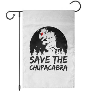 Chupacabra Garden Flag Funny Cryptid Save The Goat Sucker Gift TS12 White Print Your Wear