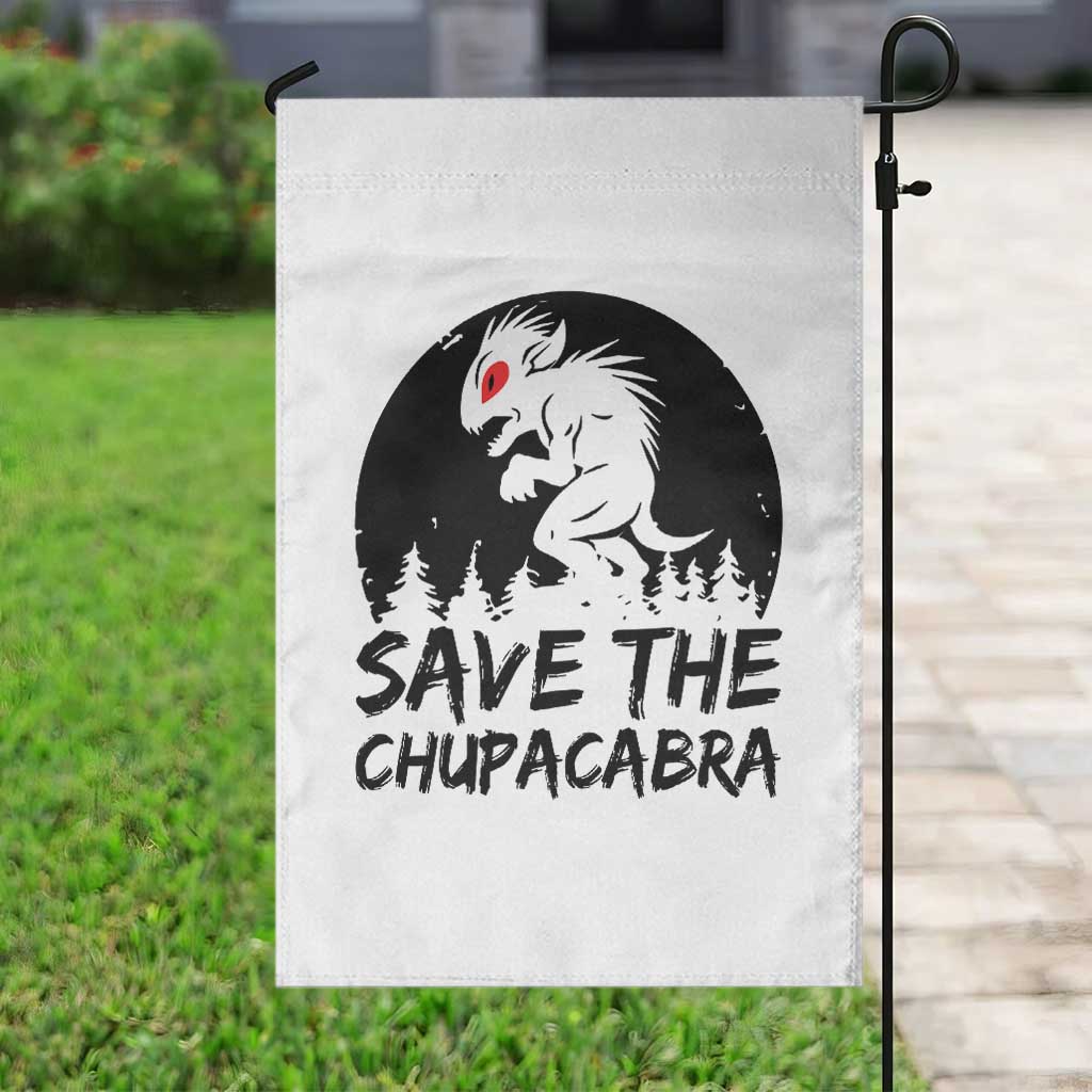 Chupacabra Garden Flag Funny Cryptid Save The Goat Sucker Gift TS12 Print Your Wear