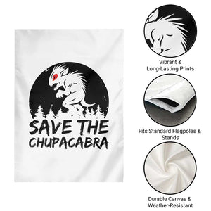 Chupacabra Garden Flag Funny Cryptid Save The Goat Sucker Gift TS12 Print Your Wear
