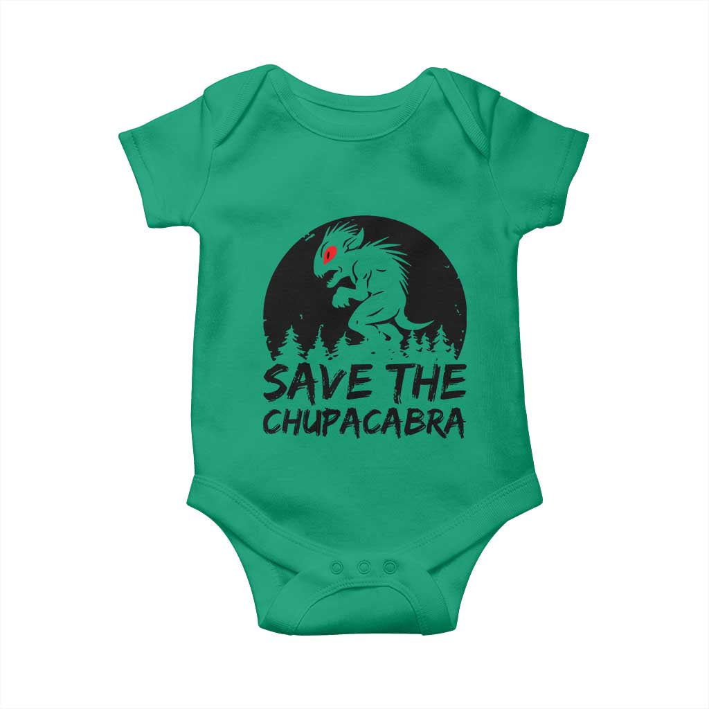 Chupacabra Baby Onesie Funny Cryptid Save The Goat Sucker Gift TS12 Irish Green Print Your Wear
