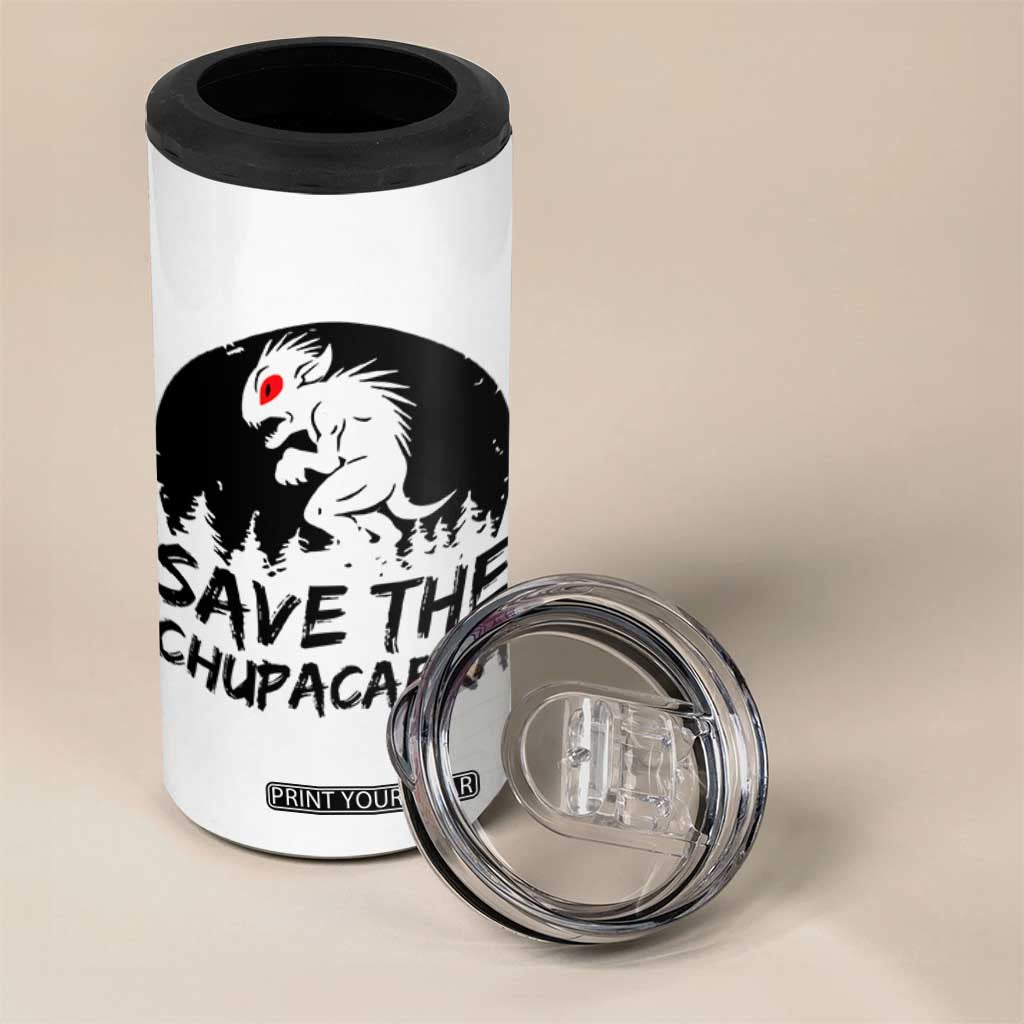 Chupacabra 4 in 1 Can Cooler Tumbler Funny Cryptid Save The Goat Sucker Gift TS12 Print Your Wear