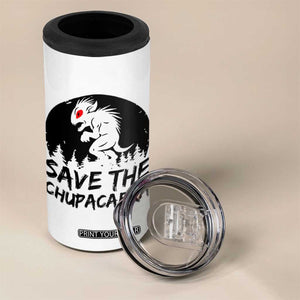 Chupacabra 4 in 1 Can Cooler Tumbler Funny Cryptid Save The Goat Sucker Gift TS12 Print Your Wear