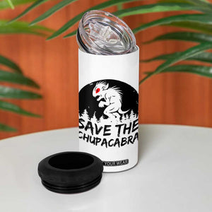 Chupacabra 4 in 1 Can Cooler Tumbler Funny Cryptid Save The Goat Sucker Gift TS12 Print Your Wear