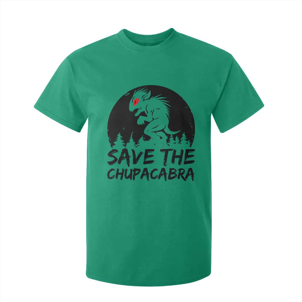 Chupacabra T Shirt For Kid Funny Cryptid Save The Goat Sucker Gift TS12 Irish Green Print Your Wear