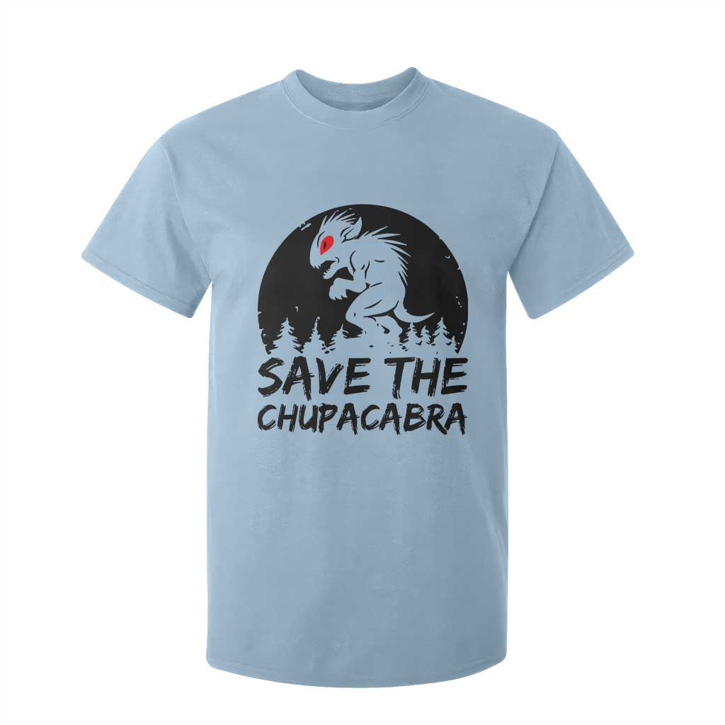 Chupacabra T Shirt For Kid Funny Cryptid Save The Goat Sucker Gift TS12 Light Blue Print Your Wear
