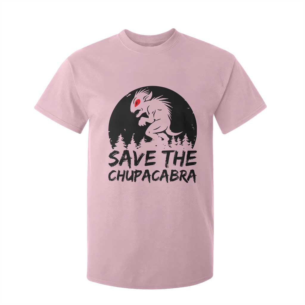 Chupacabra T Shirt For Kid Funny Cryptid Save The Goat Sucker Gift TS12 Light Pink Print Your Wear