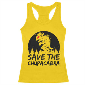 Chupacabra Racerback Tank Top Funny Cryptid Save The Goat Sucker Gift TS12 Daisy Print Your Wear