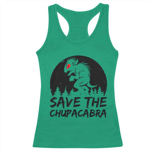 Chupacabra Racerback Tank Top Funny Cryptid Save The Goat Sucker Gift TS12 Irish Green Print Your Wear
