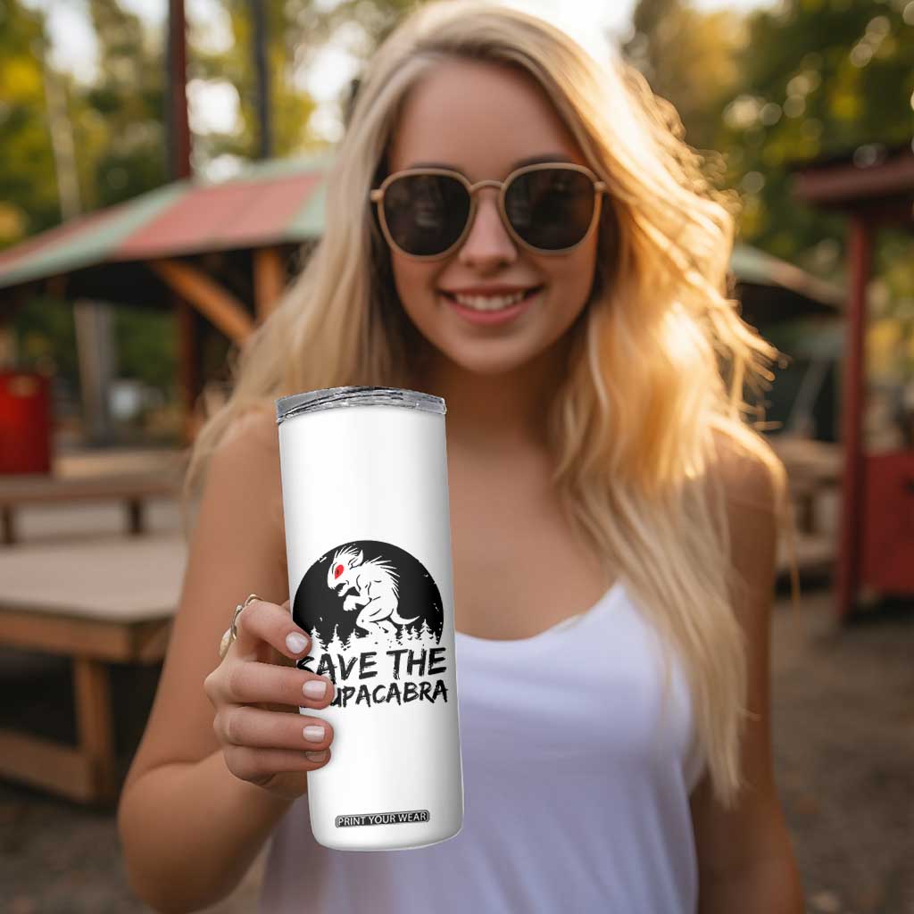 Chupacabra Skinny Tumbler Funny Cryptid Save The Goat Sucker Gift TS12 Print Your Wear