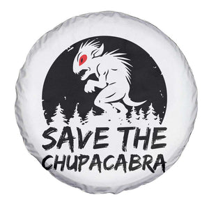 Chupacabra Spare Tire Cover Funny Cryptid Save The Goat Sucker Gift TS12 Print Your Wear
