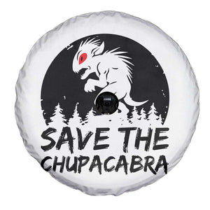 Chupacabra Spare Tire Cover Funny Cryptid Save The Goat Sucker Gift TS12 Print Your Wear
