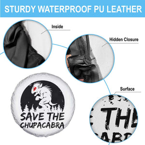 Chupacabra Spare Tire Cover Funny Cryptid Save The Goat Sucker Gift TS12 Print Your Wear
