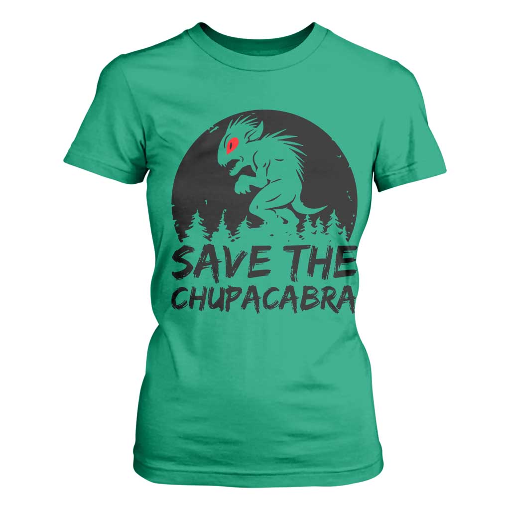 Chupacabra T Shirt For Women Funny Cryptid Save The Goat Sucker Gift TS12 Irish Green Print Your Wear