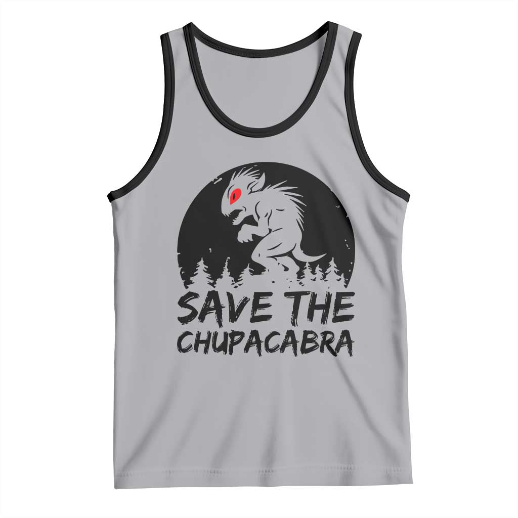 Chupacabra Tank Top Funny Cryptid Save The Goat Sucker Gift TS12 Athletic Heather Black Print Your Wear