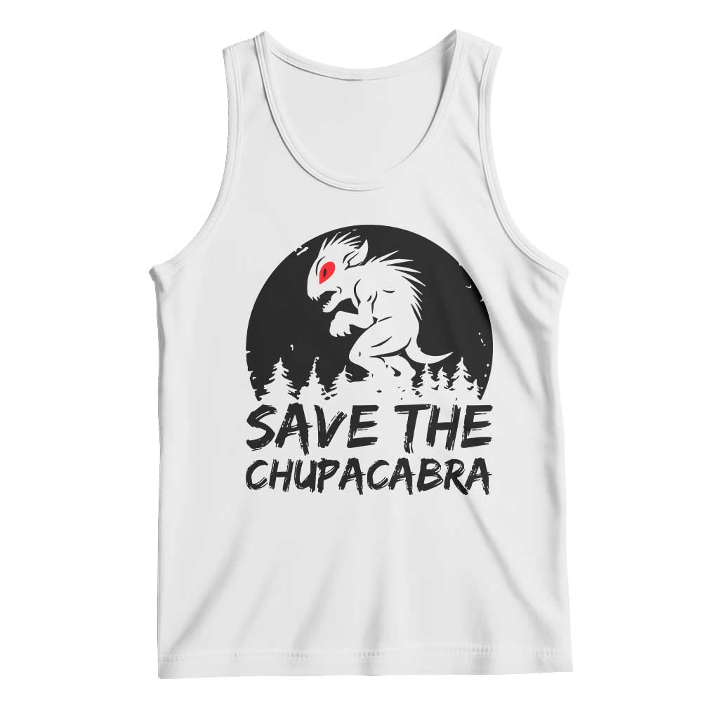 Chupacabra Tank Top Funny Cryptid Save The Goat Sucker Gift TS12 White Print Your Wear