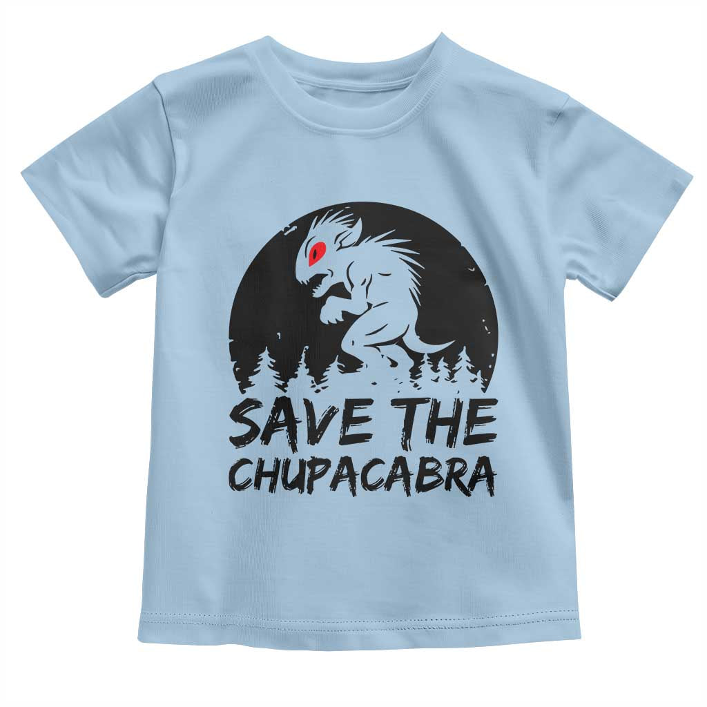 Chupacabra Toddler T Shirt Funny Cryptid Save The Goat Sucker Gift TS12 Light Blue Print Your Wear
