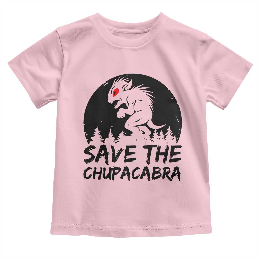 Chupacabra Toddler T Shirt Funny Cryptid Save The Goat Sucker Gift TS12 Light Pink Print Your Wear