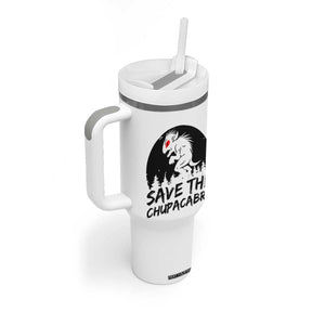Chupacabra Tumbler With Handle Funny Cryptid Save The Goat Sucker Gift TS12 Print Your Wear