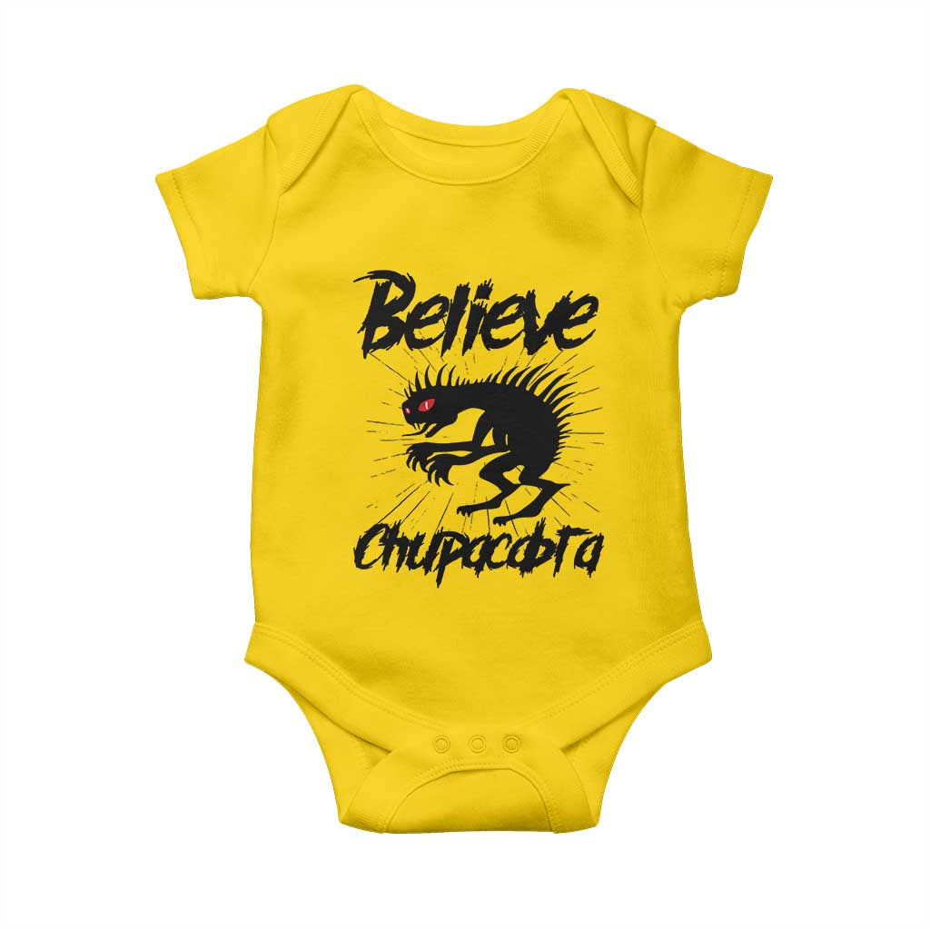 Urban Legends And Mystery Gift Baby Onesie Believe Chupacabra TS12 Daisy Print Your Wear