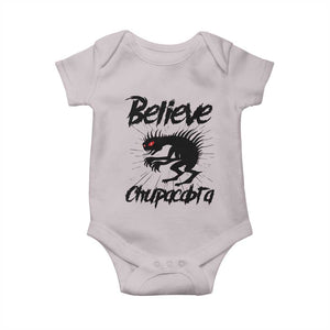 Urban Legends And Mystery Gift Baby Onesie Believe Chupacabra TS12 Ice Gray Print Your Wear