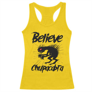 Urban Legends And Mystery Gift Racerback Tank Top Believe Chupacabra TS12 Daisy Print Your Wear