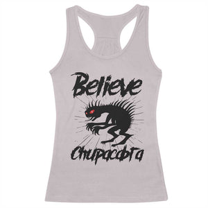Urban Legends And Mystery Gift Racerback Tank Top Believe Chupacabra TS12 Ice Gray Print Your Wear