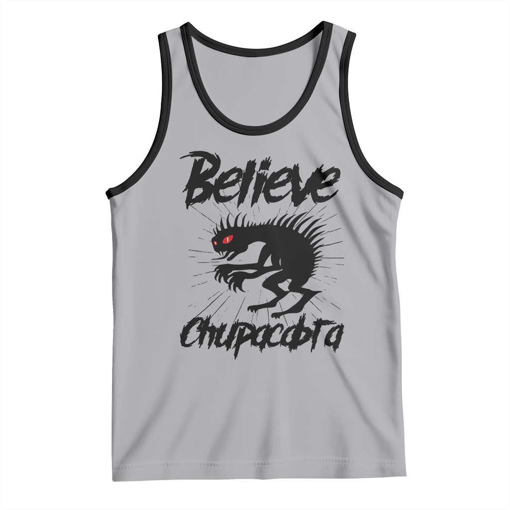 Urban Legends And Mystery Gift Tank Top Believe Chupacabra TS12 Athletic Heather Black Print Your Wear