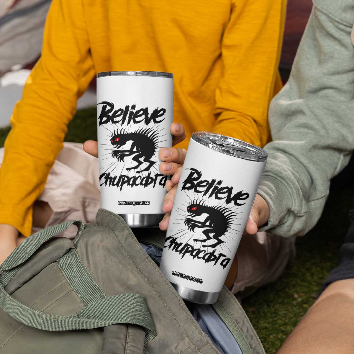 Urban Legends And Mystery Gift Tumbler Cup Believe Chupacabra TS12 Print Your Wear