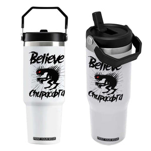 Urban Legends And Mystery Gift Flip Straw Tumbler Believe Chupacabra TS12 One Size: 30 oz White Print Your Wear