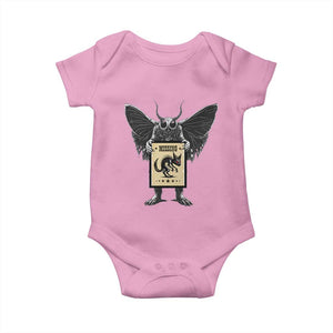 Mothman Missing Chupacabra Baby Onesie Funny Cryptid Gift TS12 Light Pink Print Your Wear