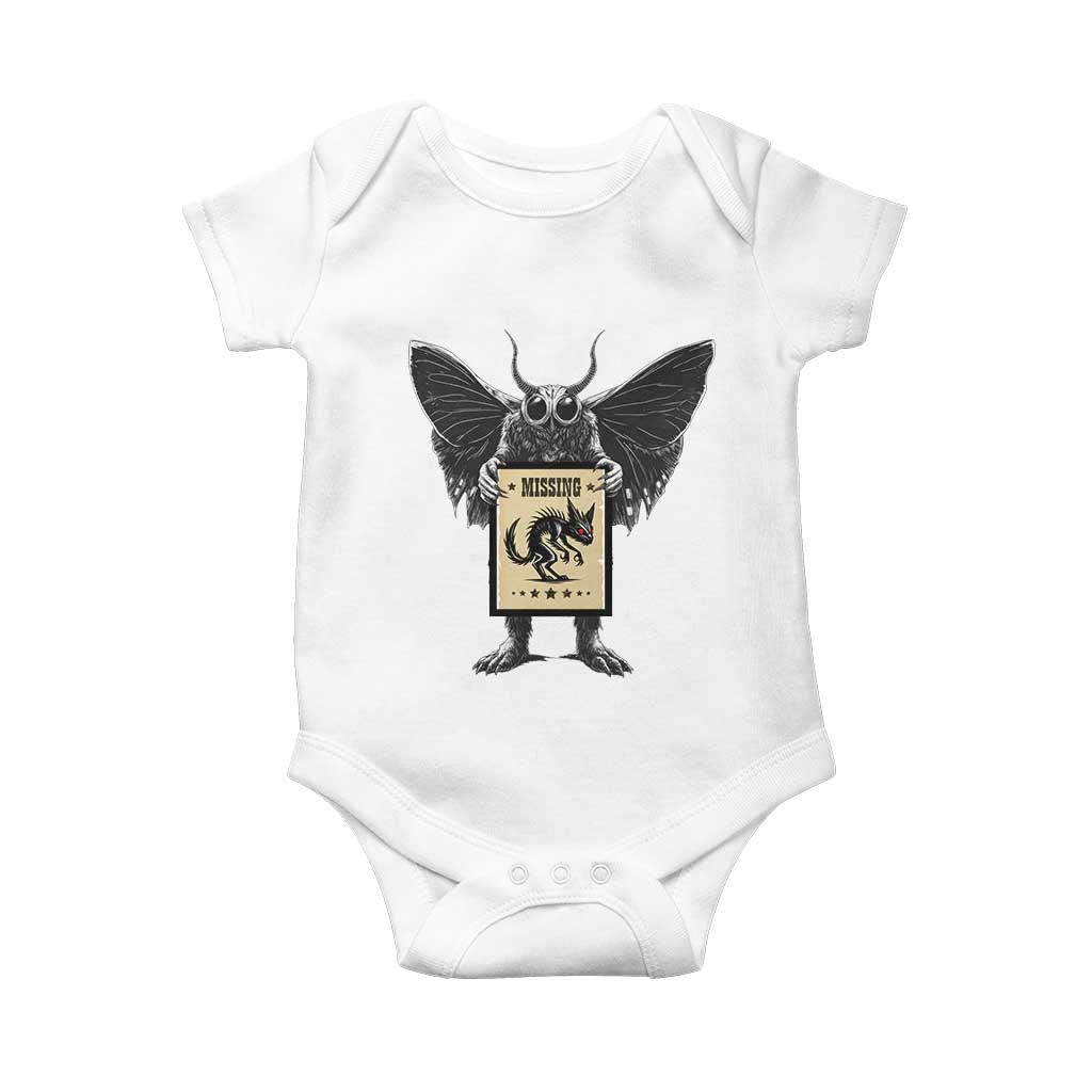 Mothman Missing Chupacabra Baby Onesie Funny Cryptid Gift TS12 White Print Your Wear