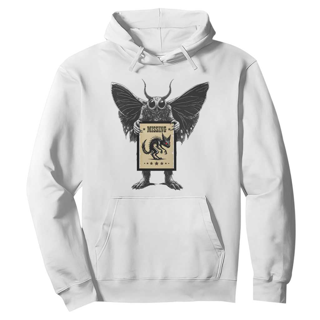 Mothman Missing Chupacabra Hoodie Funny Cryptid Gift TS12 White Print Your Wear