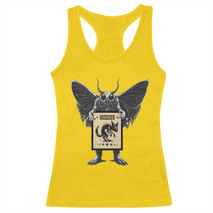 Mothman Missing Chupacabra Racerback Tank Top Funny Cryptid Gift TS12 Daisy Print Your Wear