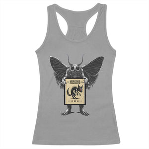 Mothman Missing Chupacabra Racerback Tank Top Funny Cryptid Gift TS12 Sport Gray Print Your Wear