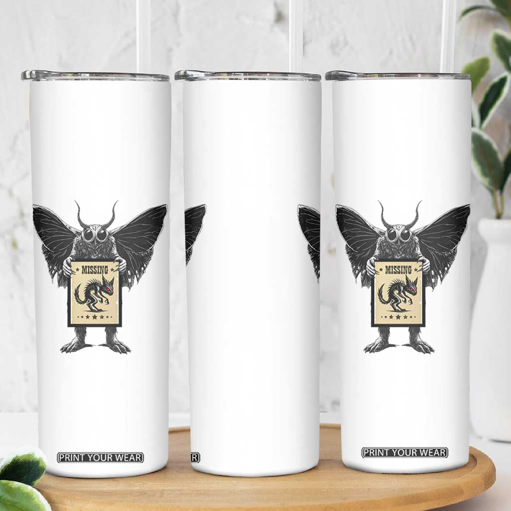 Mothman Missing Chupacabra Skinny Tumbler Funny Cryptid Gift TS12 Print Your Wear