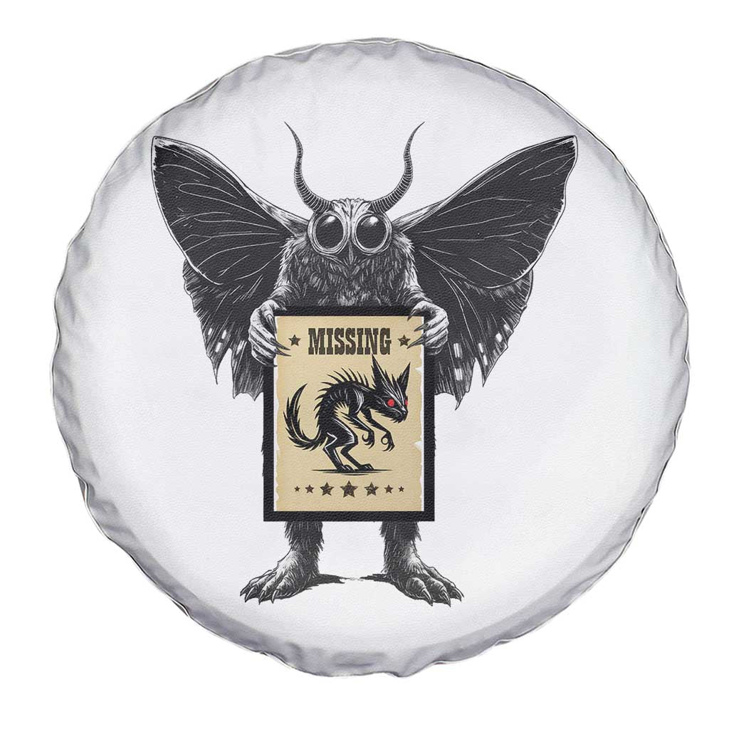 Mothman Missing Chupacabra Spare Tire Cover Funny Cryptid Gift TS12 Print Your Wear