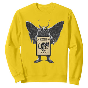 Mothman Missing Chupacabra Sweatshirt Funny Cryptid Gift TS12 Daisy Print Your Wear