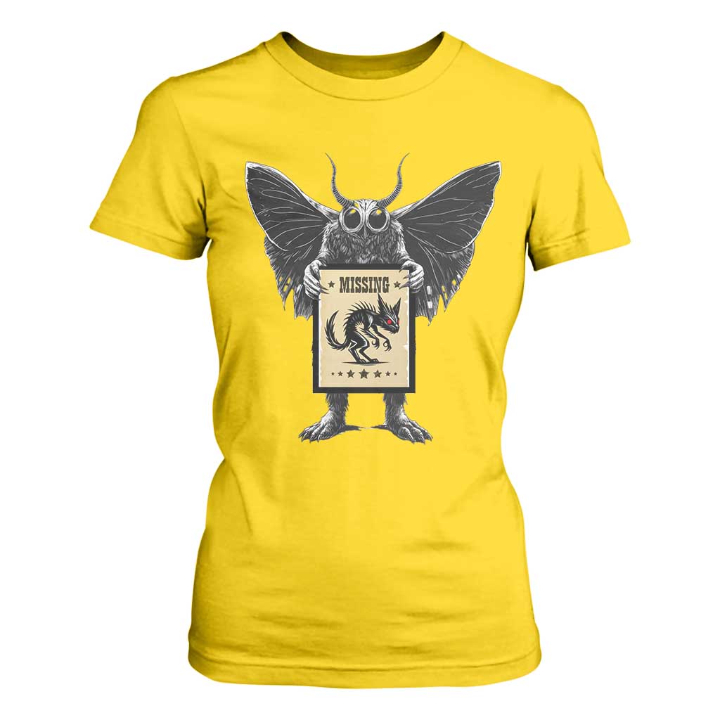 Mothman Missing Chupacabra T Shirt For Women Funny Cryptid Gift TS12 Daisy Print Your Wear