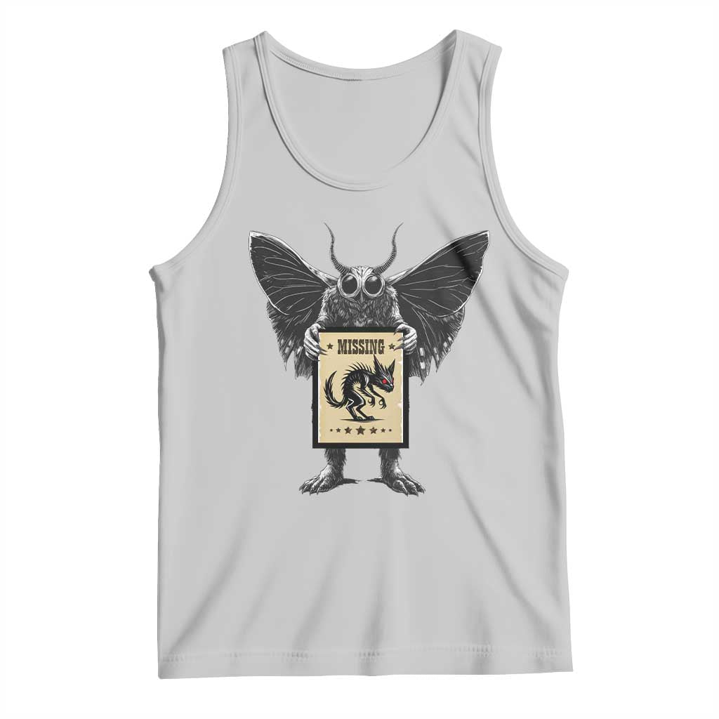Mothman Missing Chupacabra Tank Top Funny Cryptid Gift TS12 Ash Print Your Wear