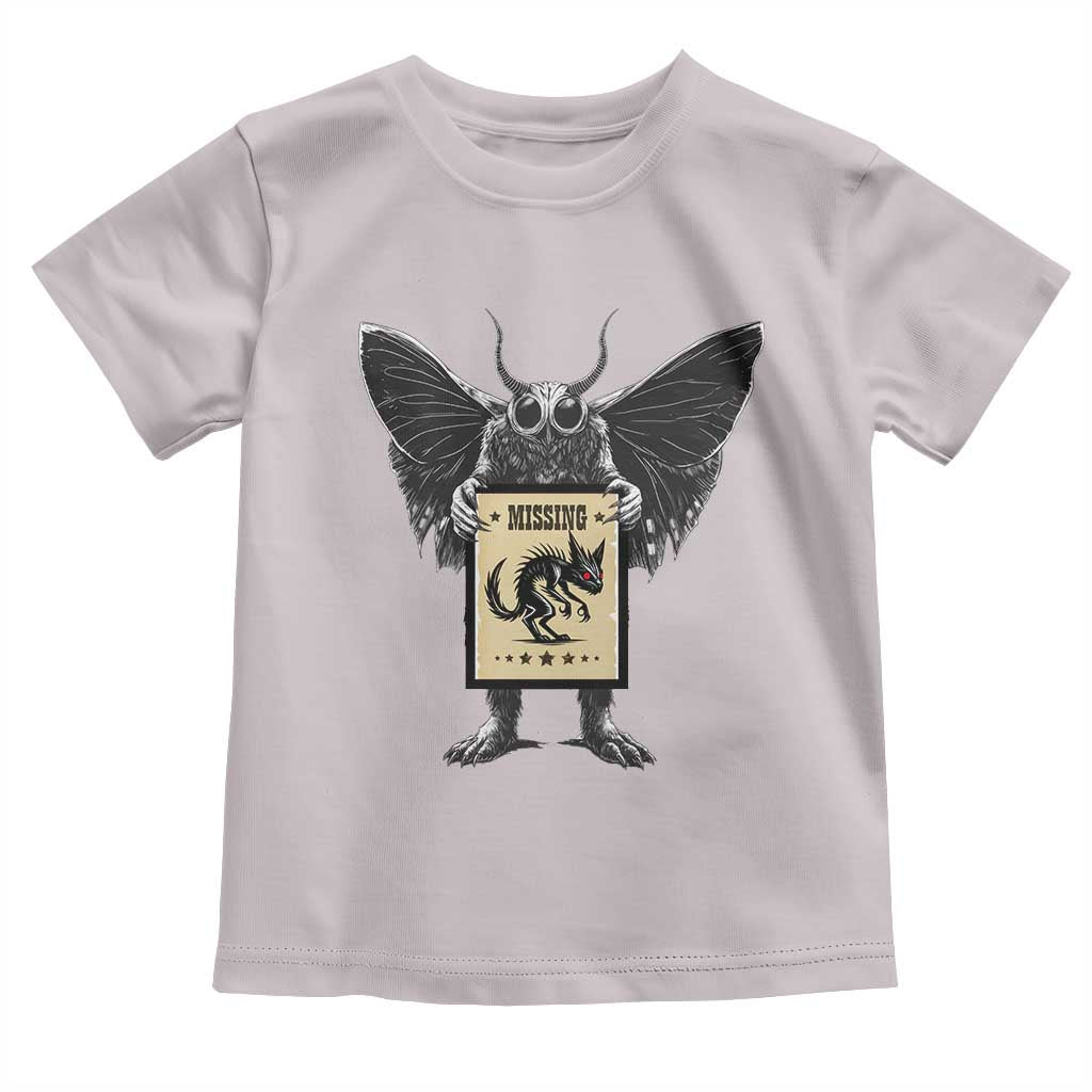 Mothman Missing Chupacabra Toddler T Shirt Funny Cryptid Gift TS12 Ice Gray Print Your Wear