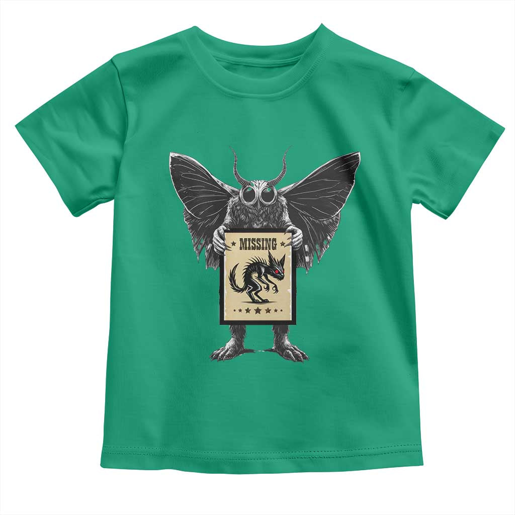 Mothman Missing Chupacabra Toddler T Shirt Funny Cryptid Gift TS12 Irish Green Print Your Wear